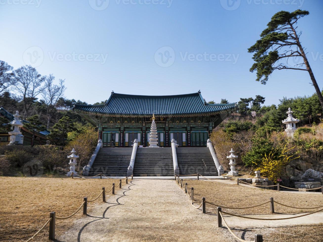 naksansa-templet. Yangyang City, Sydkorea foto