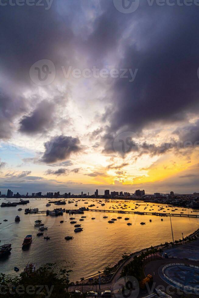 synpunkt pattaya strand i pattaya stad chonburi, thailand foto