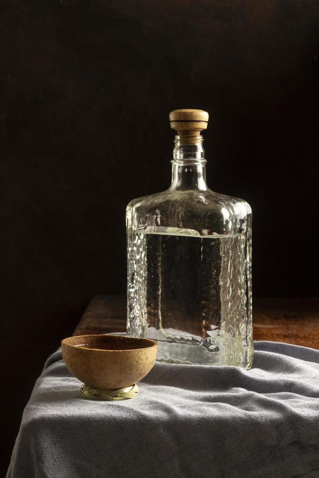 läckra mezcal alkoholhaltiga drycker sortiment bakgrund foto