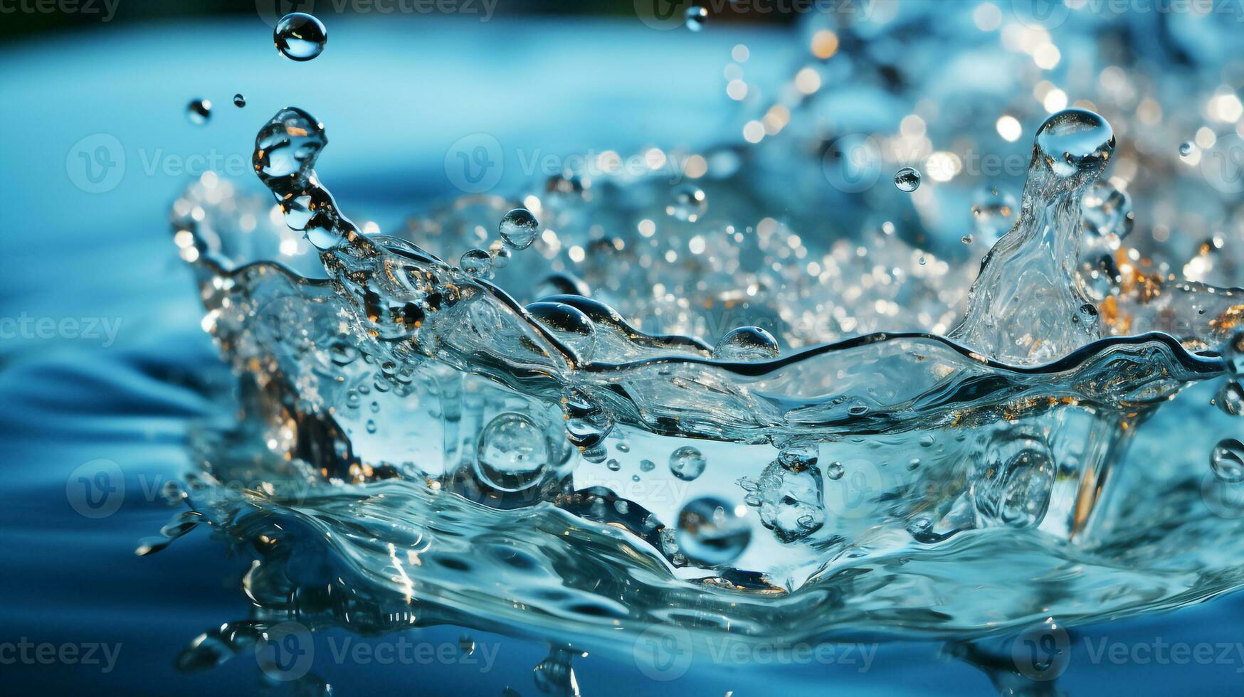 vatten stänk, generativ ai. foto