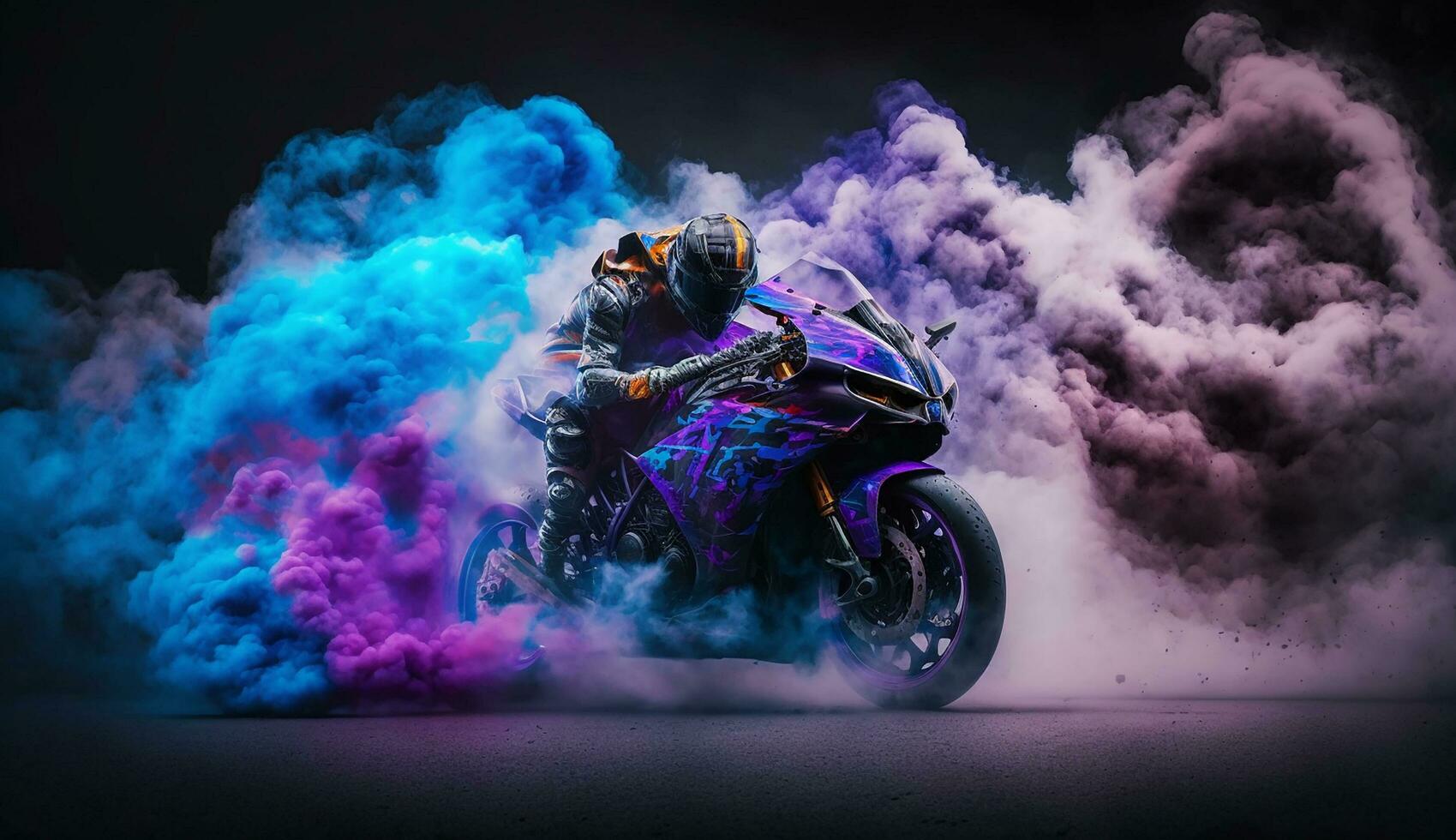 bil eller cykel rökare bakgrund realistisk Foto, ai generativ foto