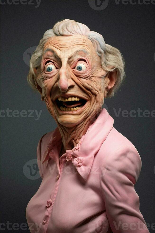 kvinna överraskning mänsklig vuxen porträtt glasögon chock läskigt lycka öppen halloween närbild gammal foto