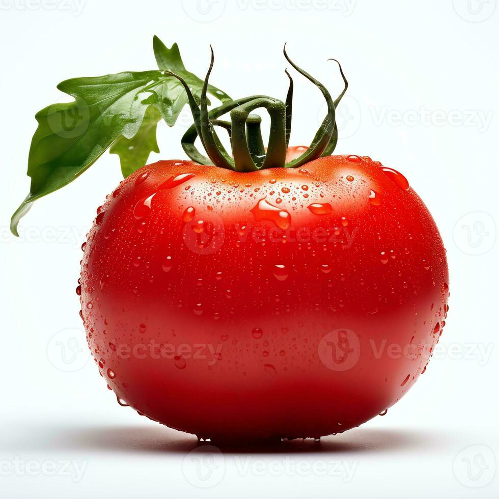 tomat produkt fotografi vit bakgrund foto