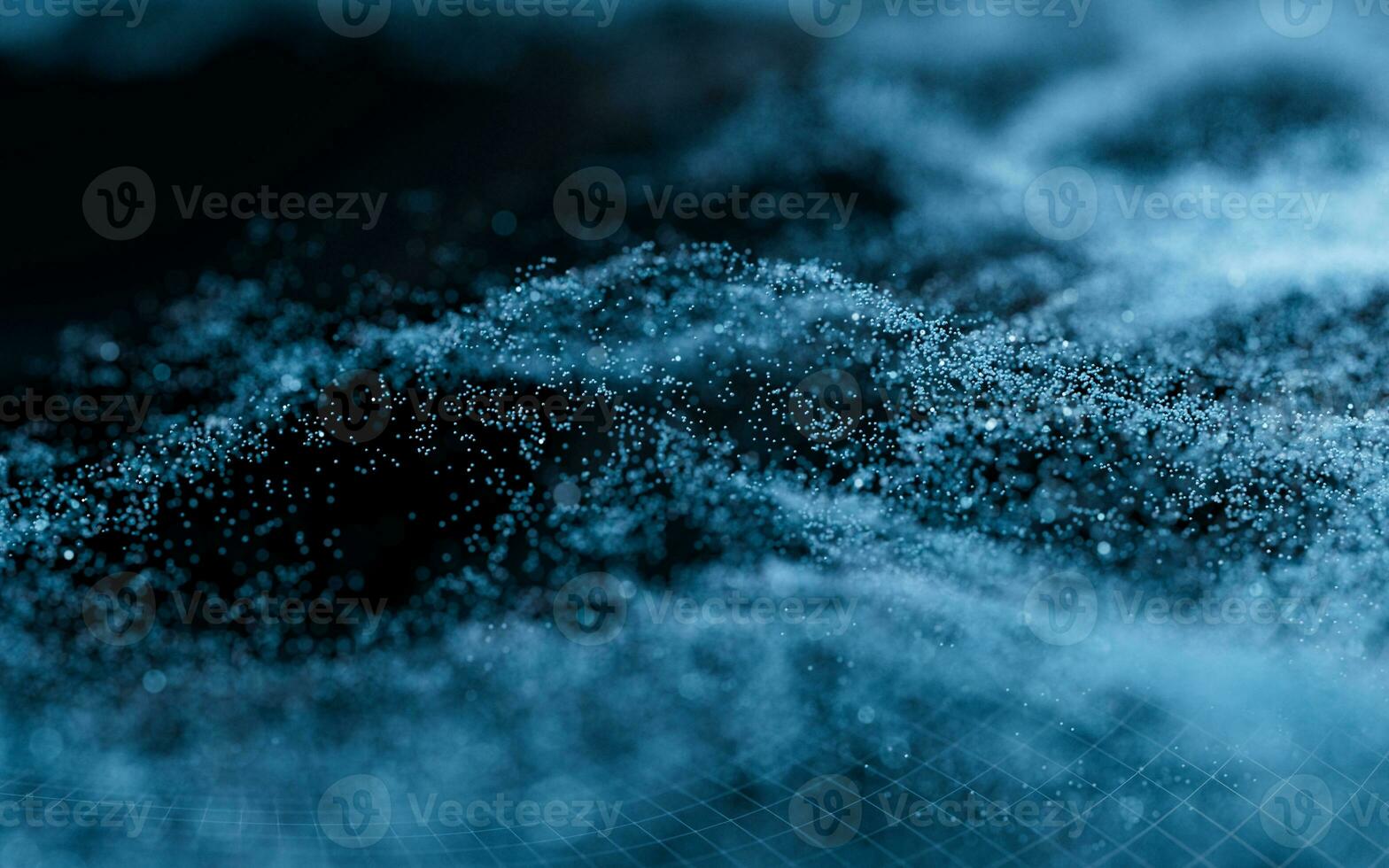 abstrakt Vinka partiklar bakgrund, 3d tolkning. foto