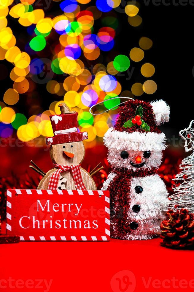 juldekoration, jul och nyårsferie bakgrund foto