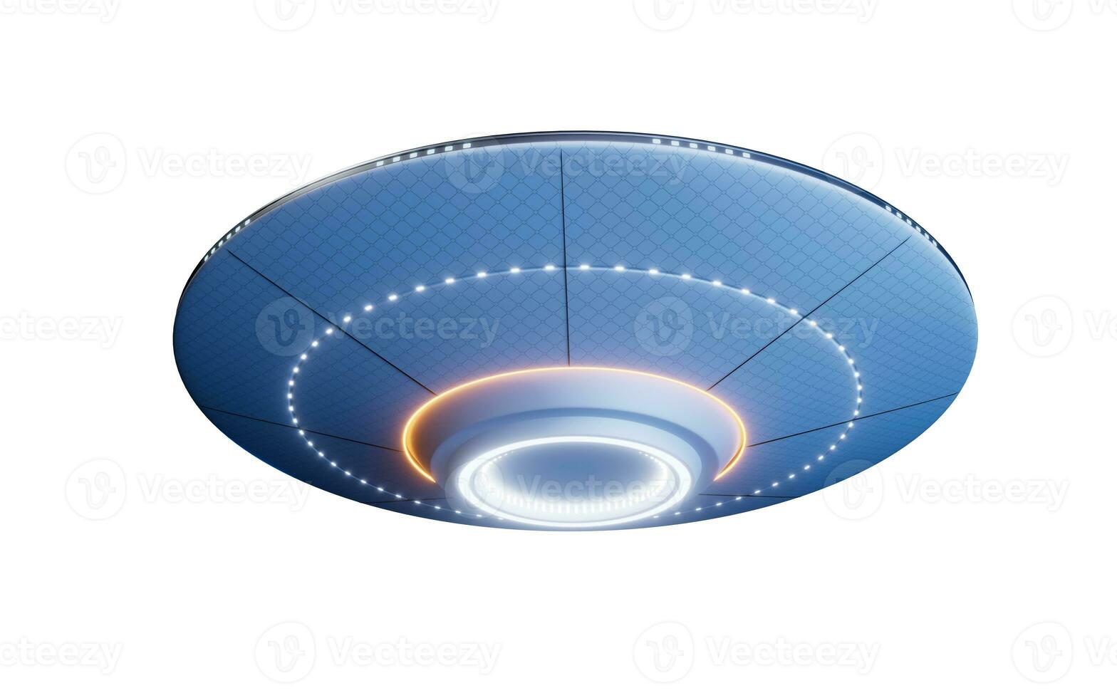 vetenskap fiktion UFO rymdskepp, 3d tolkning. foto