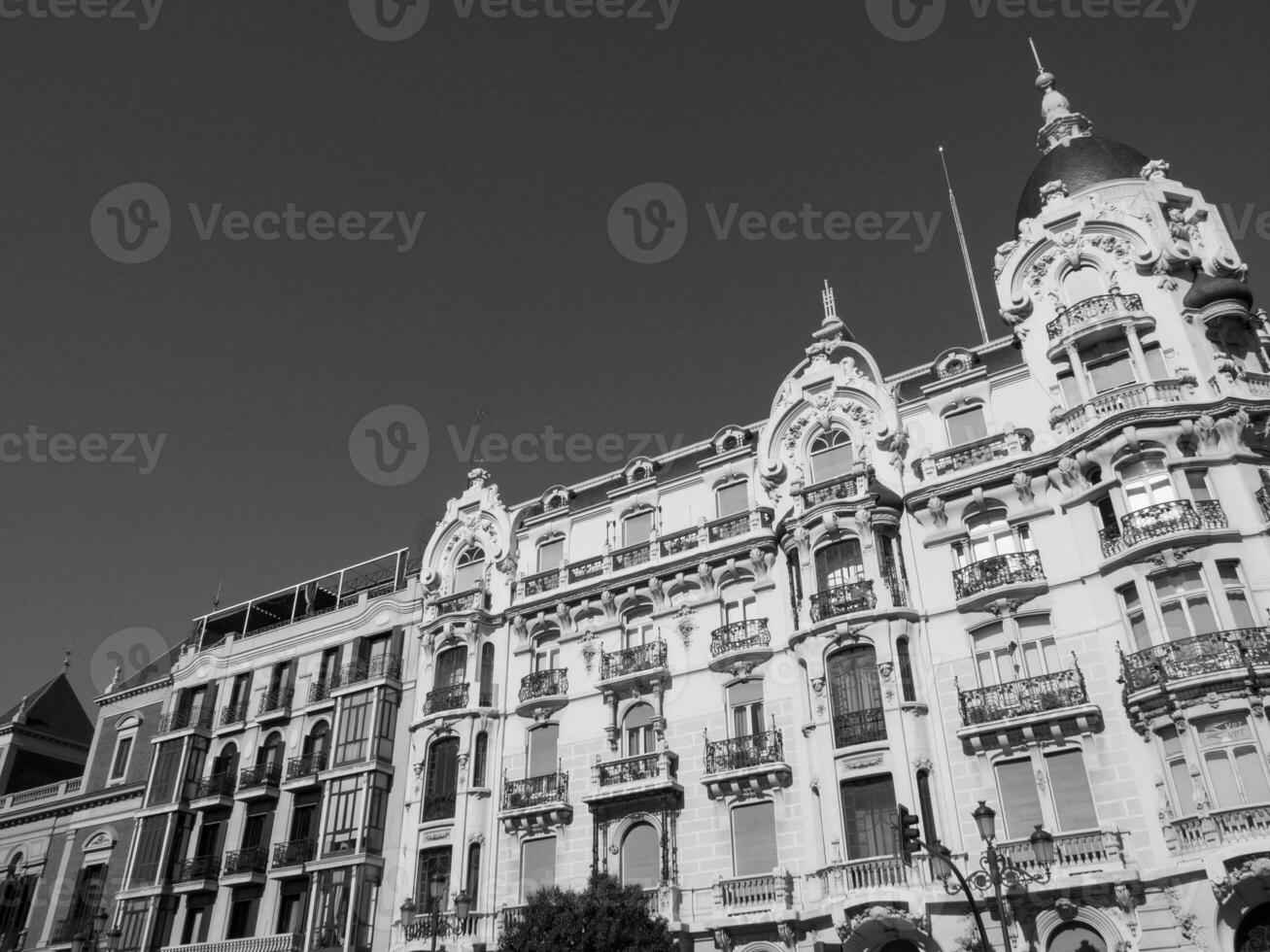 staden madrid i spanien foto