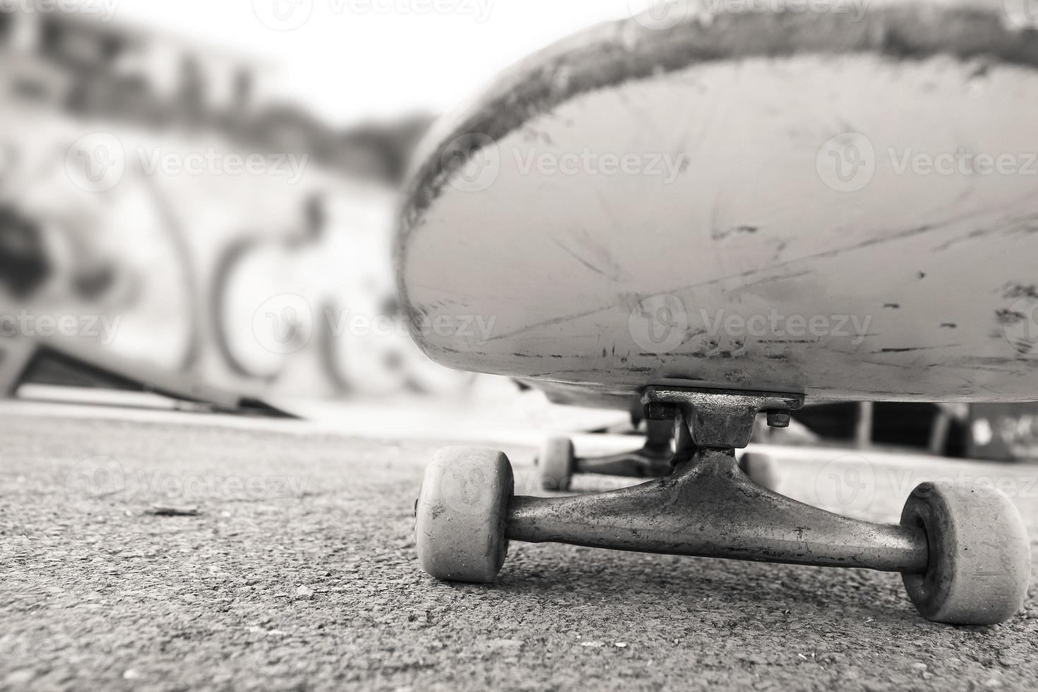 skateboard på nära håll foto