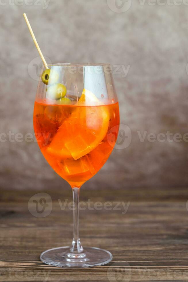 glas aperol spritz cocktail foto