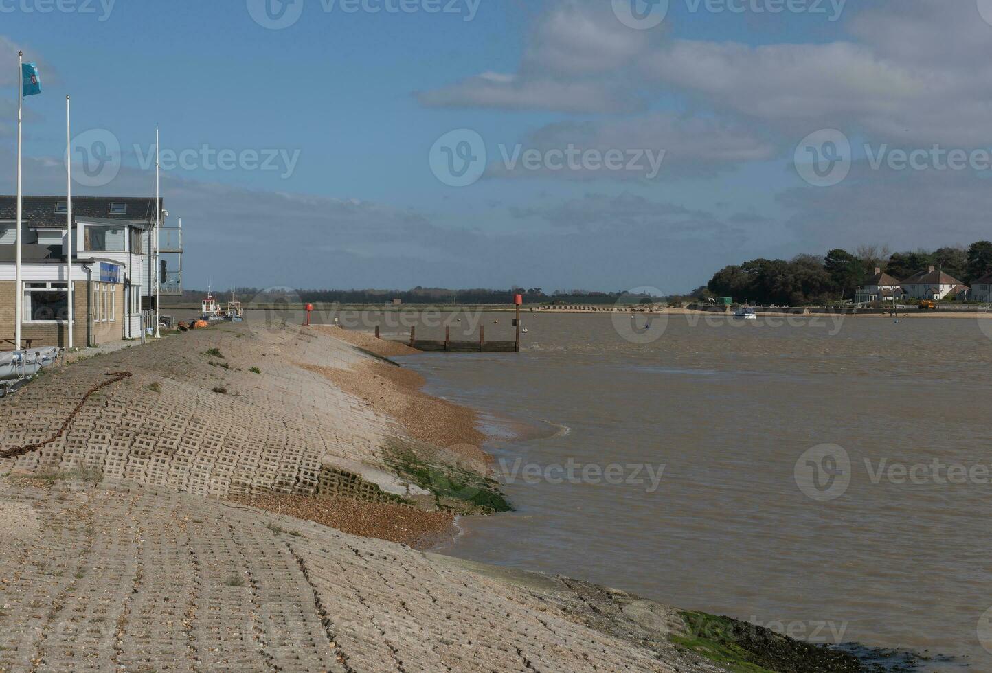 deben flod ingång på felixstowe foto