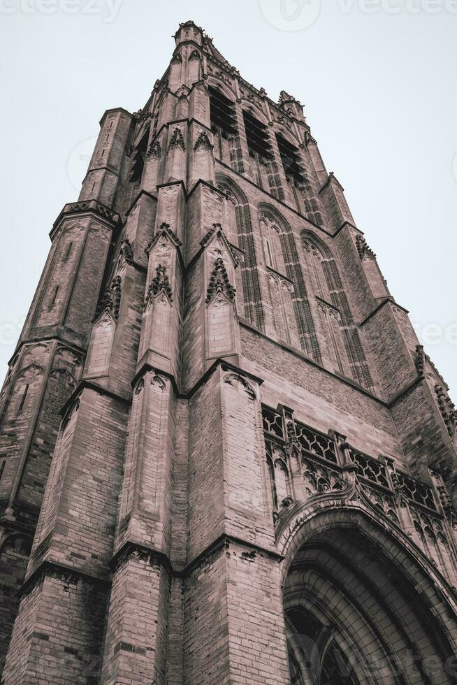 stänga upp från de st maartens katedral i ypres Belgien. foto