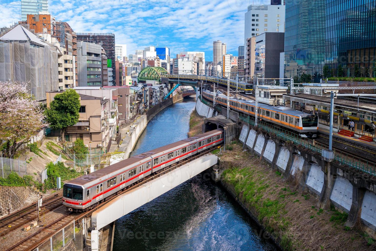 tunnelbanesystem i Tokyo stad i Japan foto