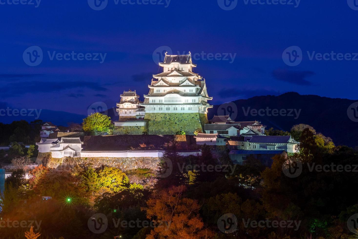 himeji slott aka vit ägretthäger slott i hyogo, japan foto