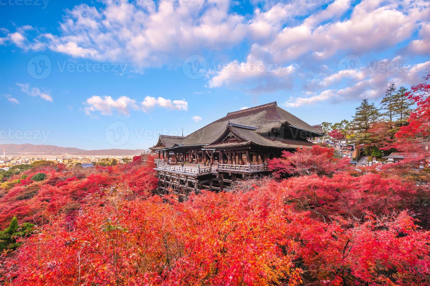 kiyomizu dera tempel vid kyoto i japan foto