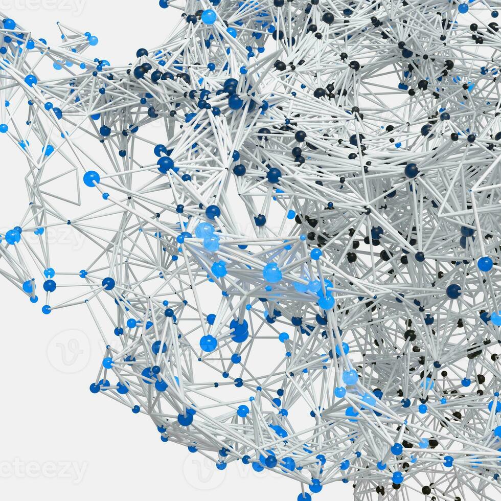 lysande knutpunkter med variation rader, 3d tolkning foto