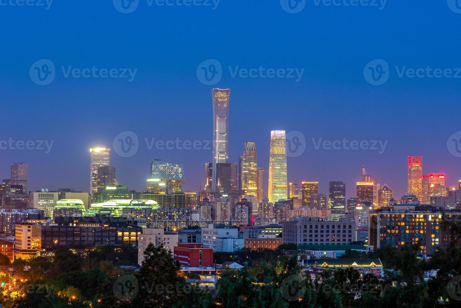 skyline av Beijing, huvudstad i Kina foto