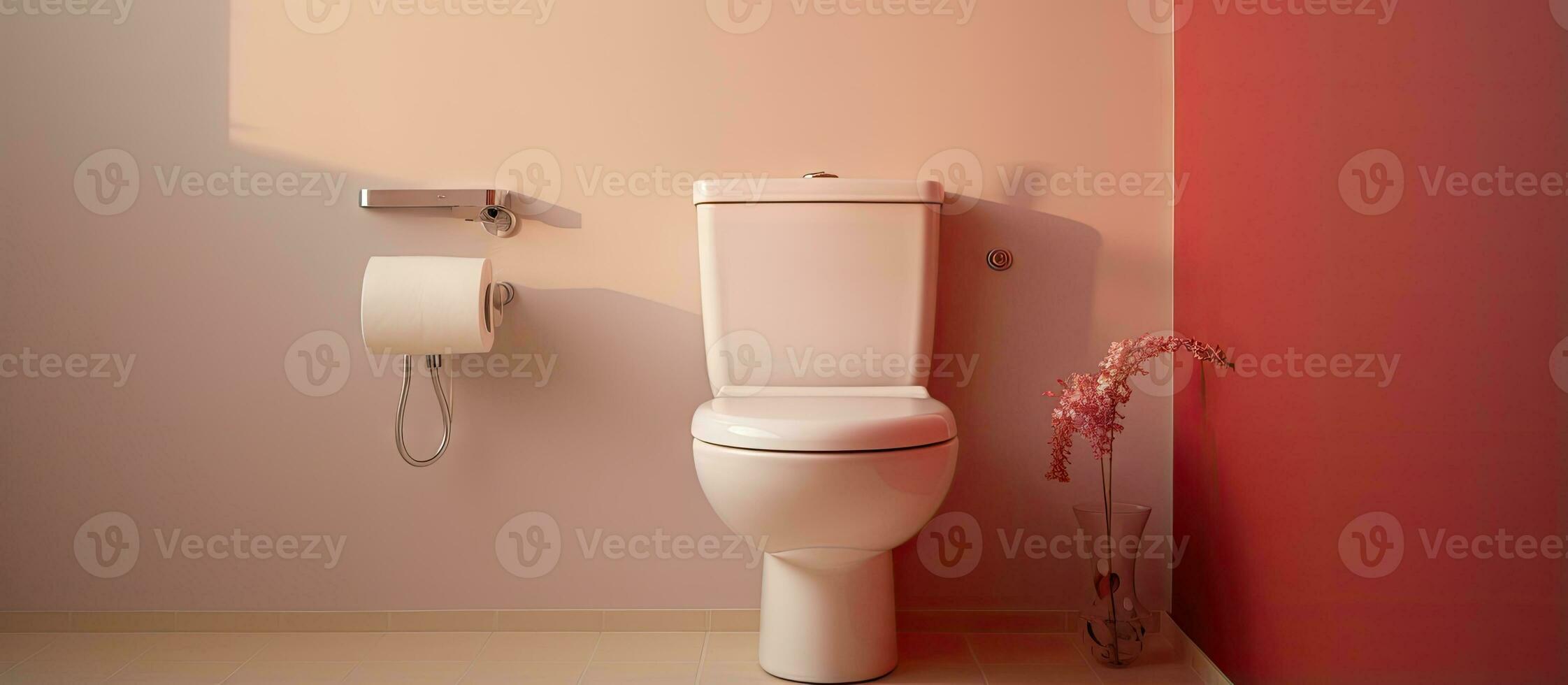 hörn bidé stuga med vägg monterad dusch anknytning Inklusive toalett och detaljer foto
