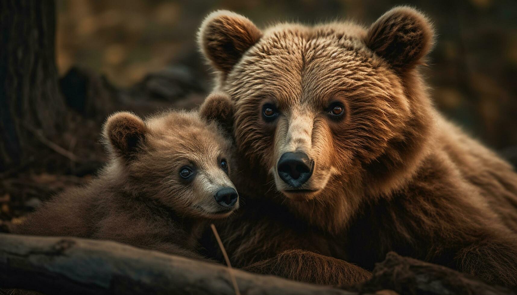 söt panda Valp Sammanträde i gräs, ser på kamera lekfullt genererad förbi ai foto