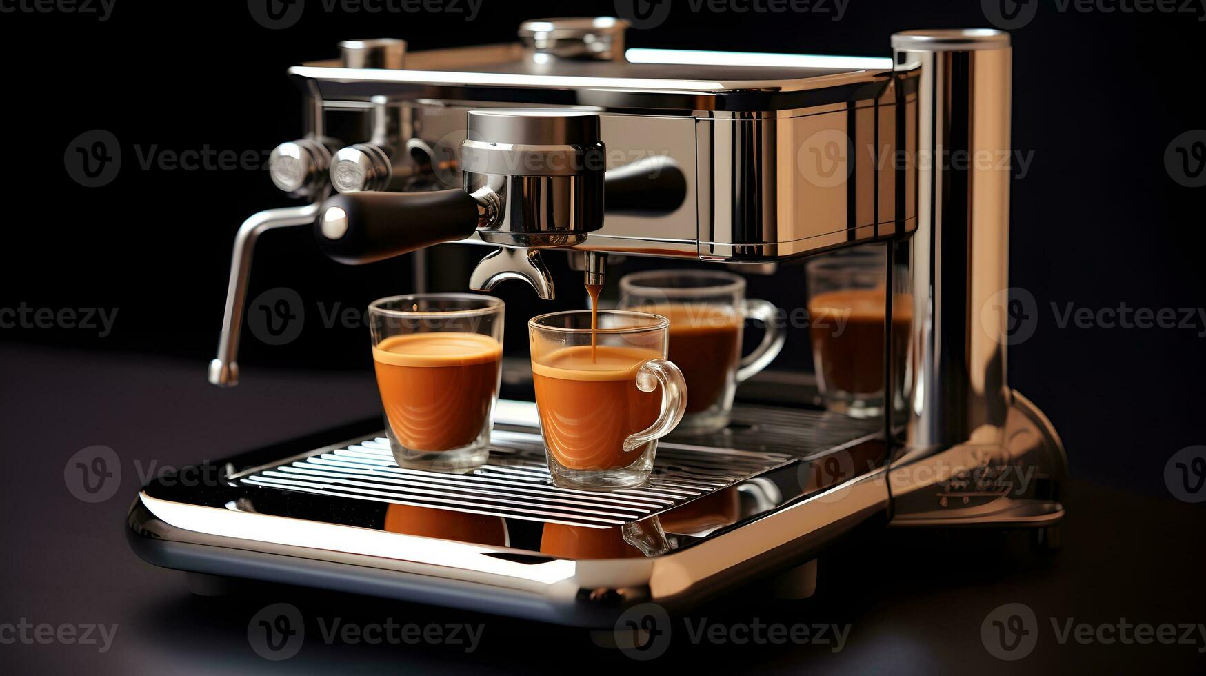 kaffe tillverkare maskin ai genererad foto