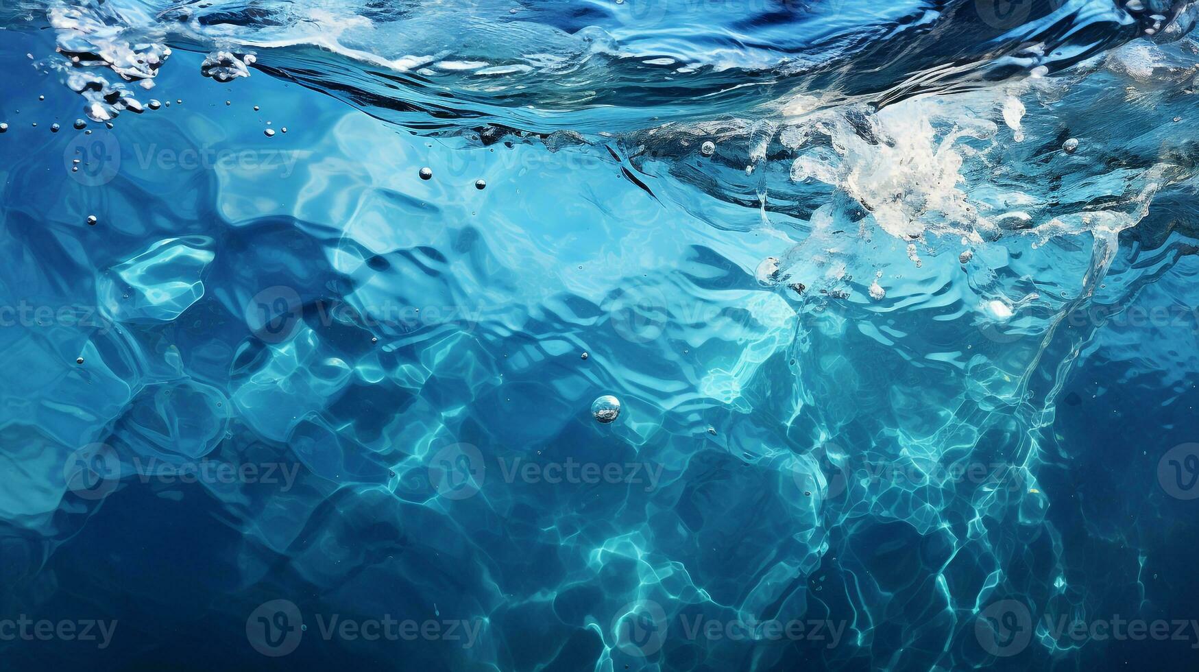 blå färsk vatten bakgrund foto