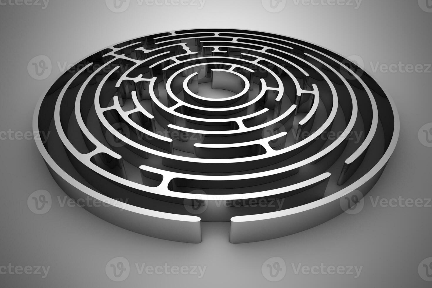 krom cirkel labyrint foto