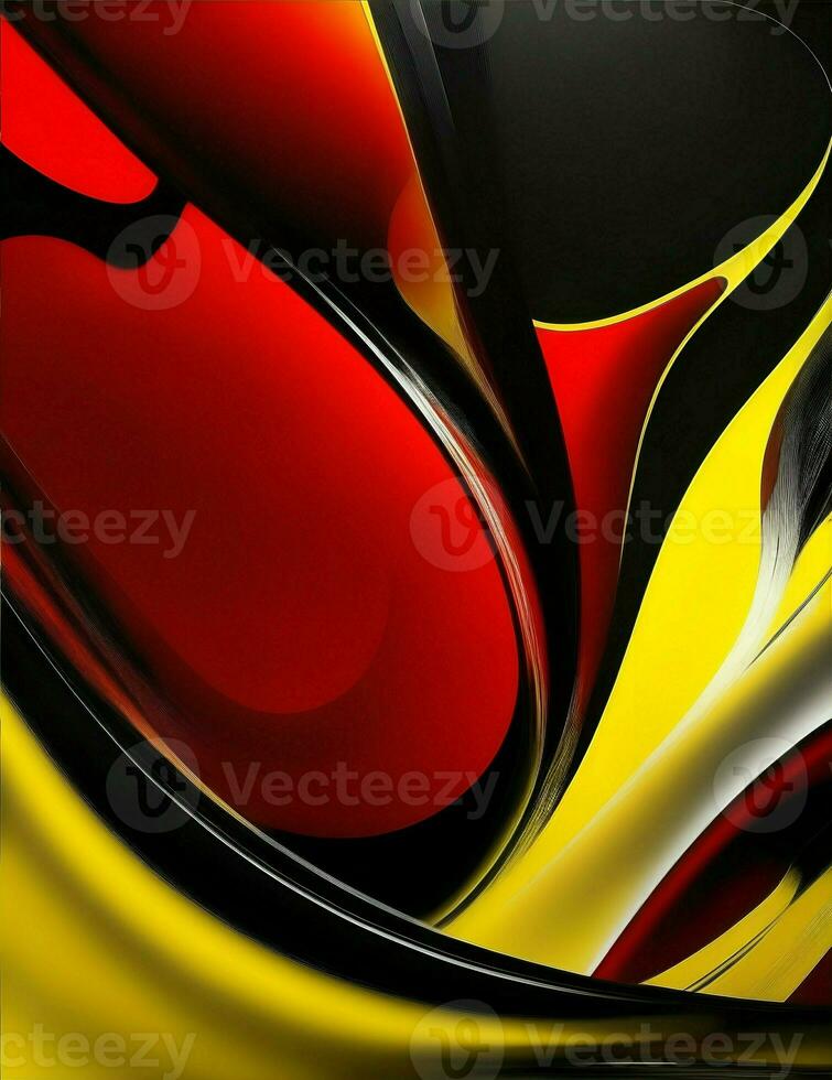 abstrakt bild bakgrund med svart, gul och röd illustrationer foto