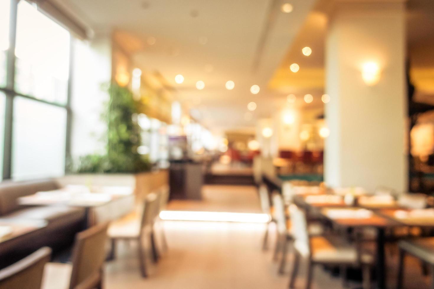 abstrakt oskärpa restaurang och café interiör foto