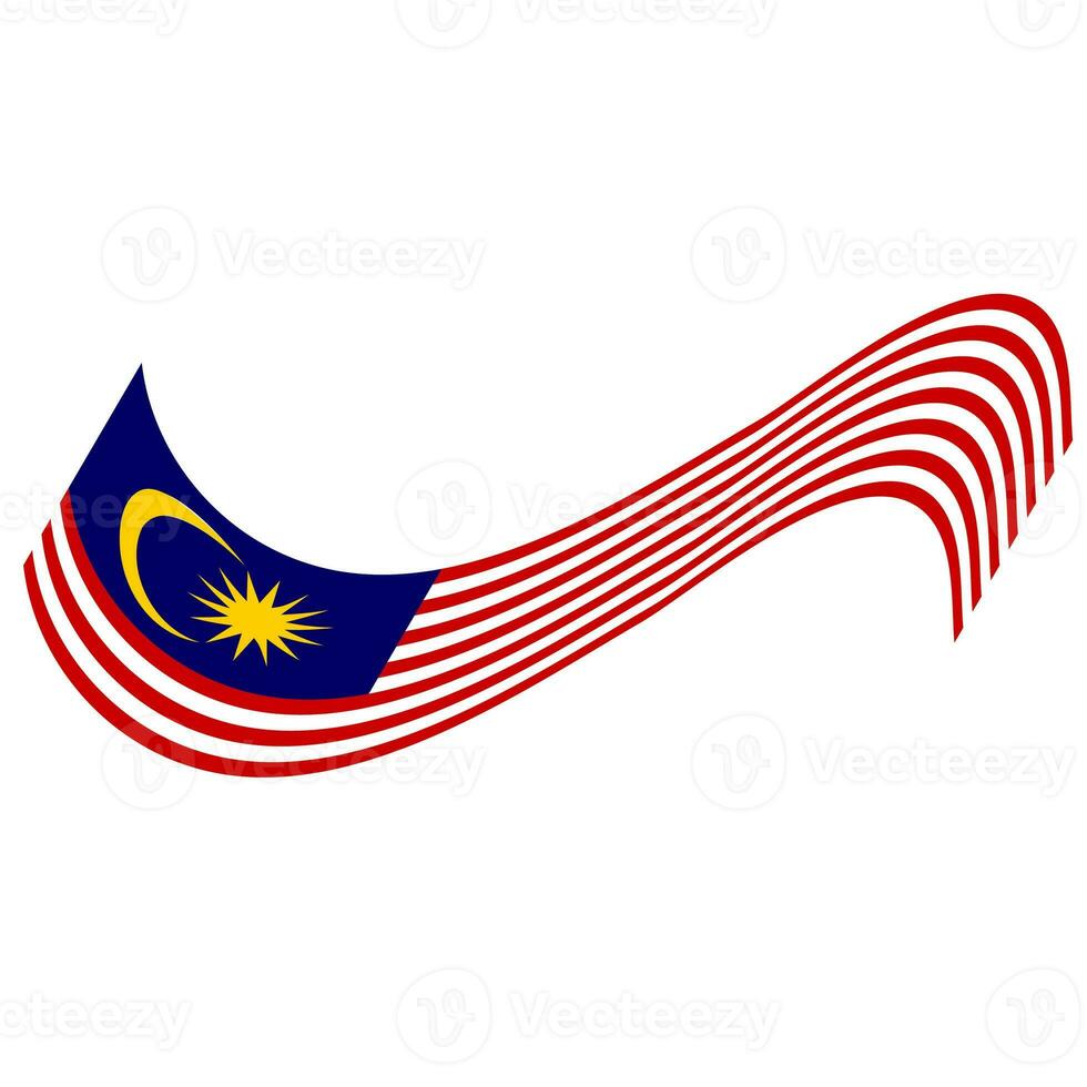 de flagga av malaysia. malaysiska flagga. bendera malaysia. foto