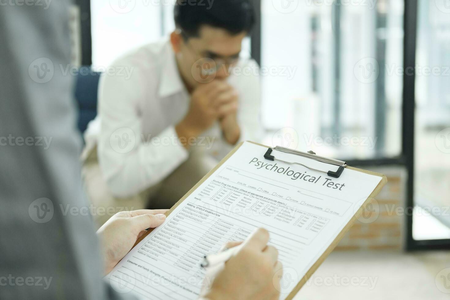 professionell psykolog ledande en samråd foto