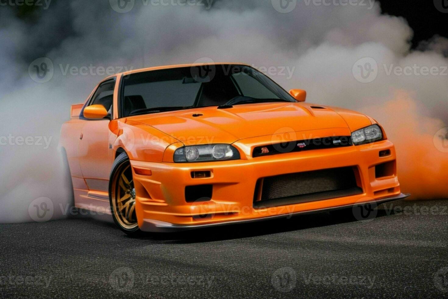 sport bil nissan horisont gtr r32 jdm. proffs Foto