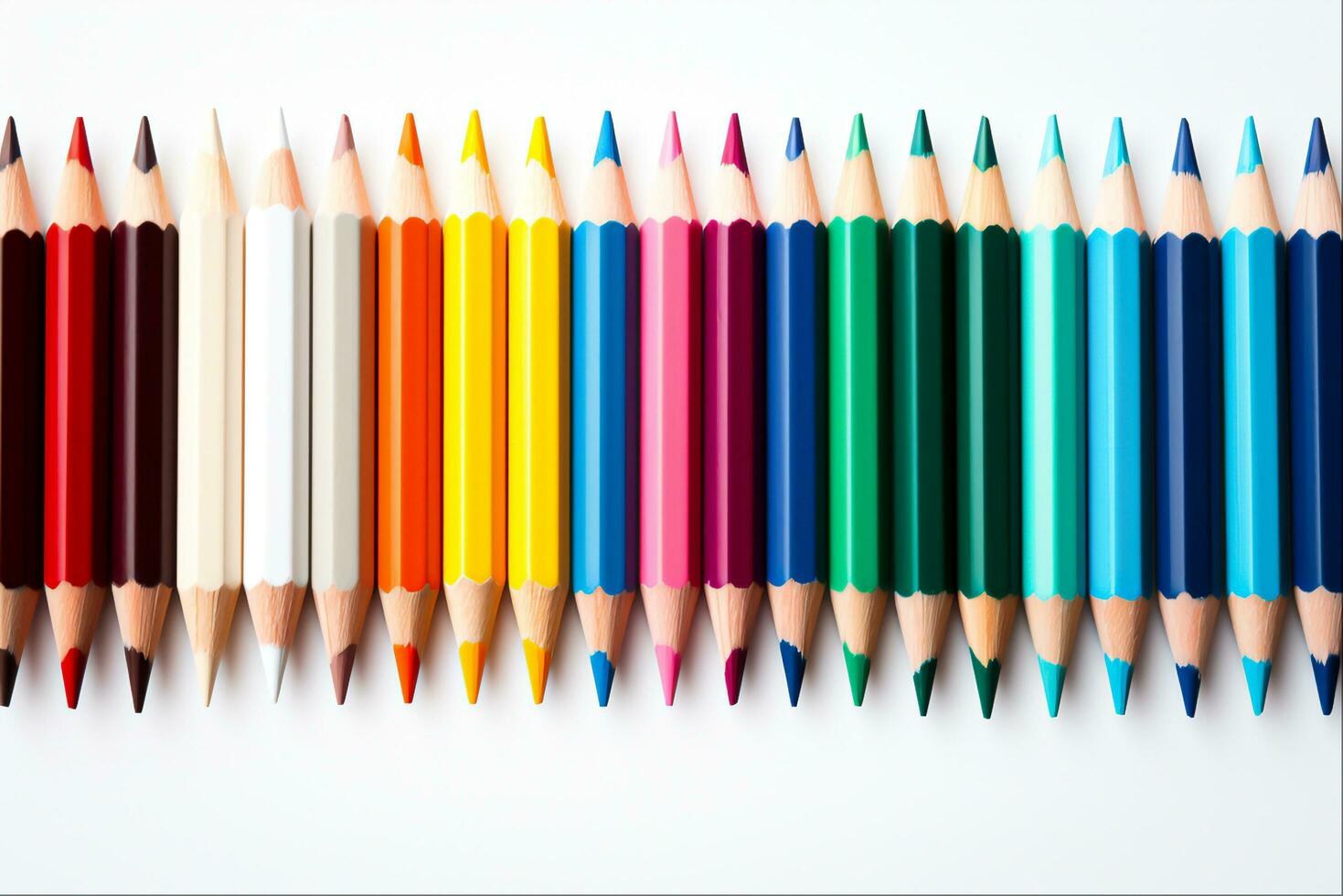Färg penna vibranton, generativ ai foto