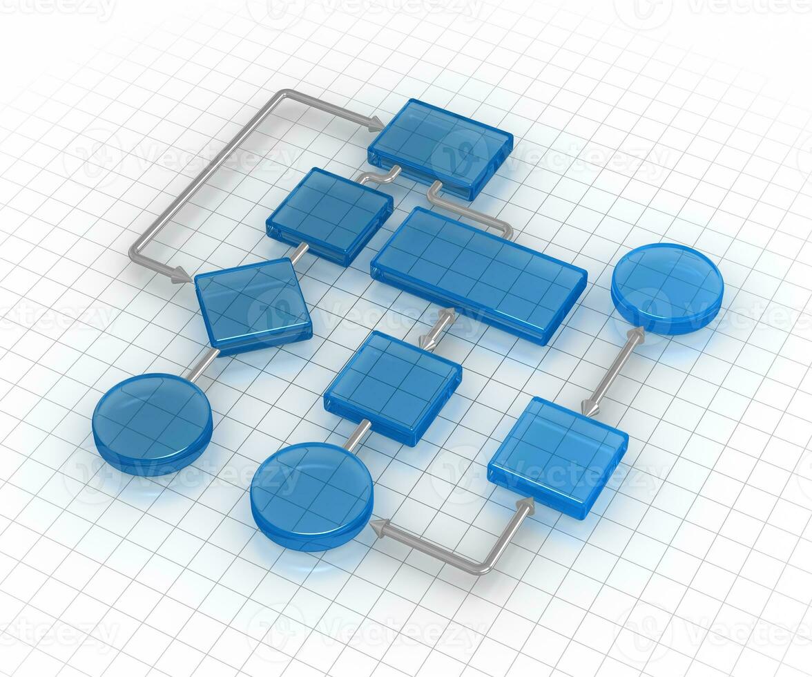 blå strömma Diagram foto