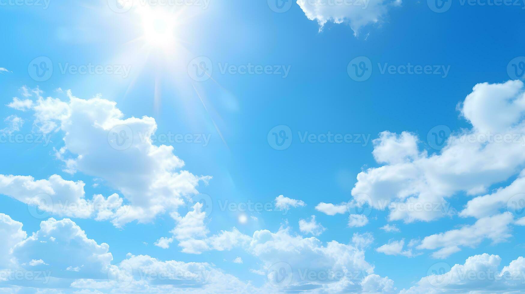 blå himmel bakgrund med vit moln. stackmoln moln foto