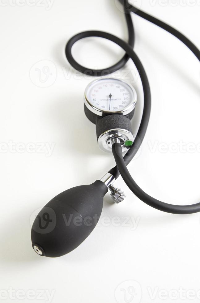 detalj medicinsk blodtrycksmätare foto
