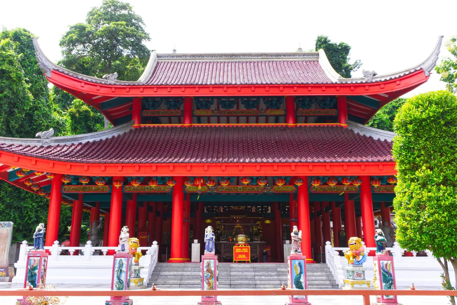 semarang indonesien 21 januari 2021 sampokong även känd som gedung batu tempel är det äldsta kinesiska templet semarang stad centrala java indonesien endast redaktionellt bruk foto