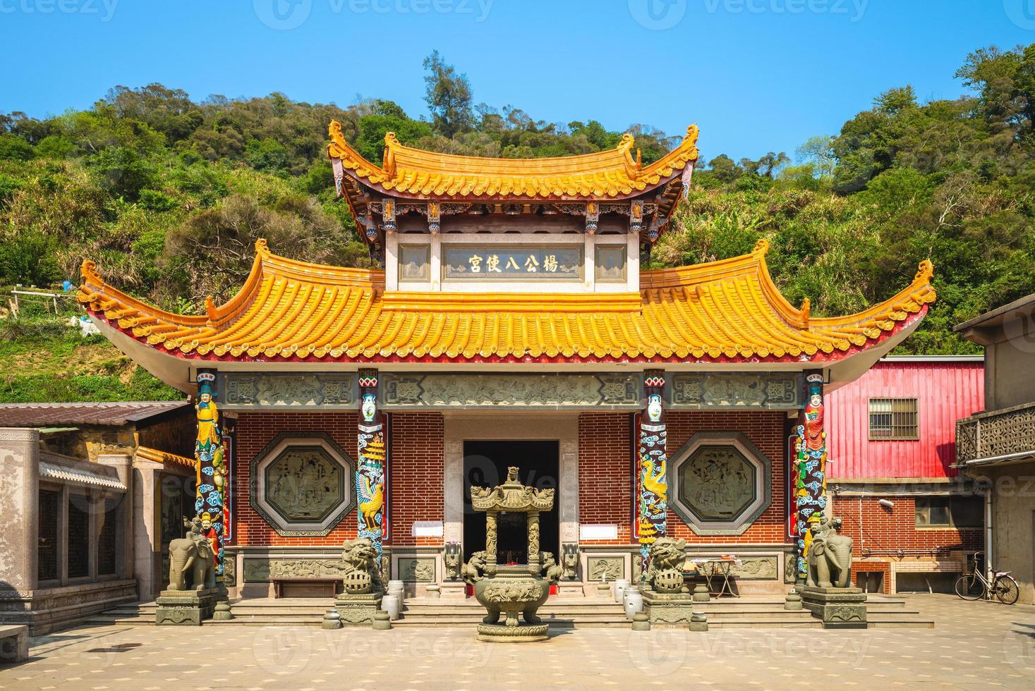 Yang Gong Ba Shi-templet i Beigan, Matsu, Taiwan. foto