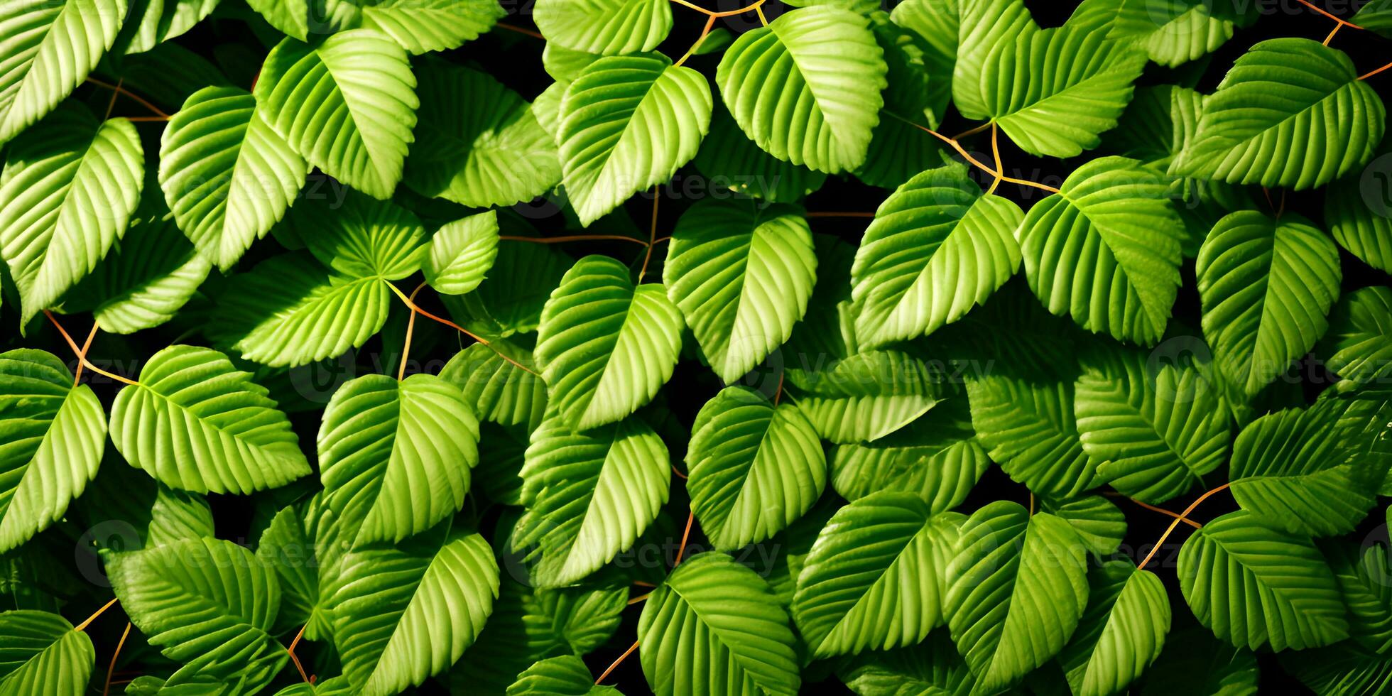 grön lövverk bakgrund hög kvalitet textur detaljer mönster. ai generativ foto