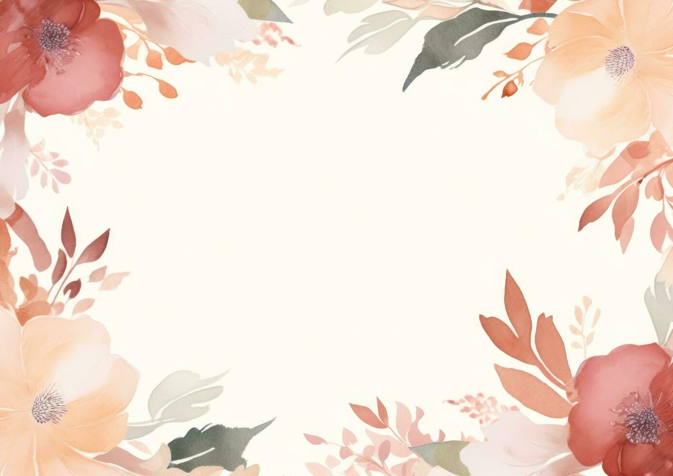 akvarell blommig bakgrund foto