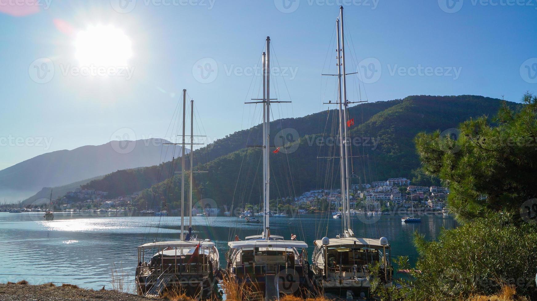 morgon utsikt över fethiye foto