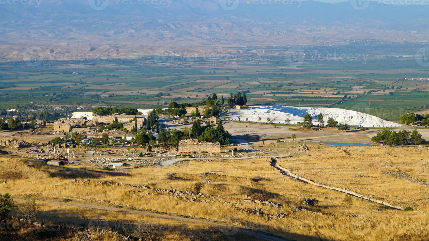 pamukkale på morgonen foto