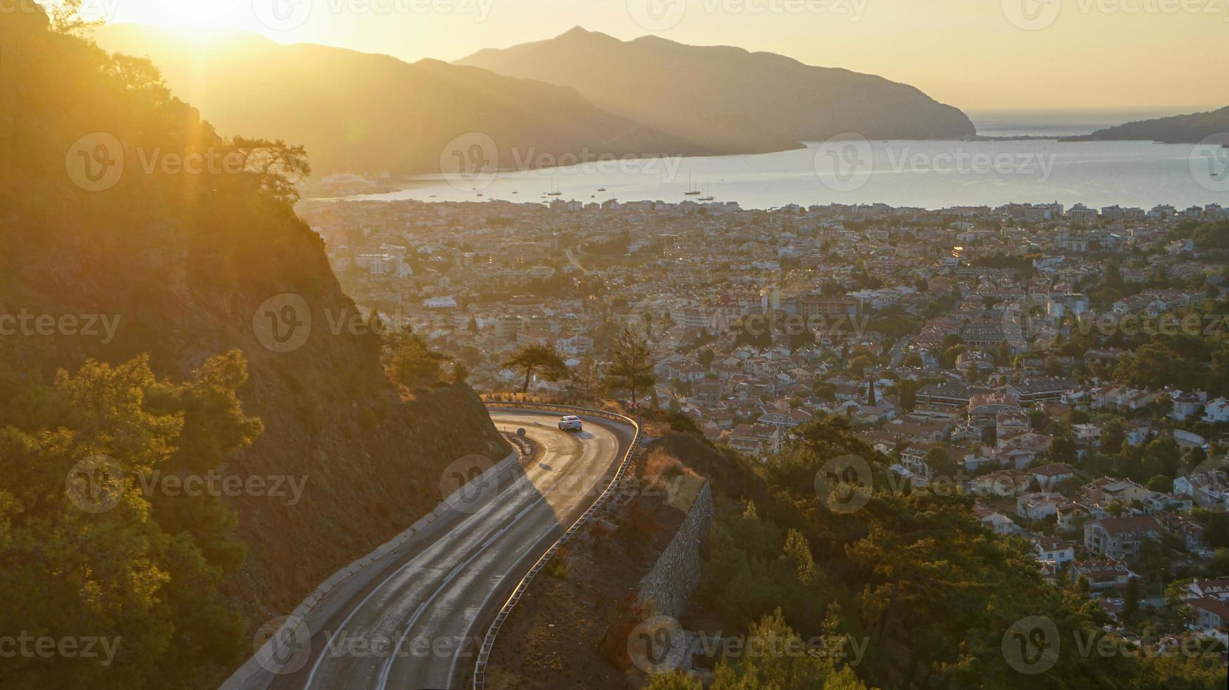 soluppgång över marmaris foto