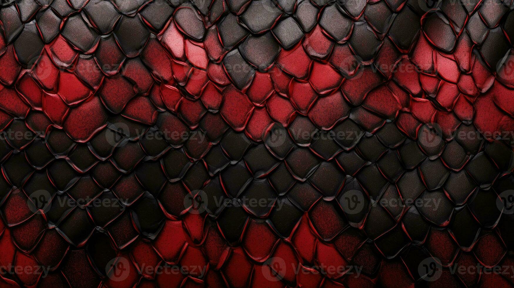 röd och svart exotisk orm hud mönster eller drake skala textur som en tapet foto
