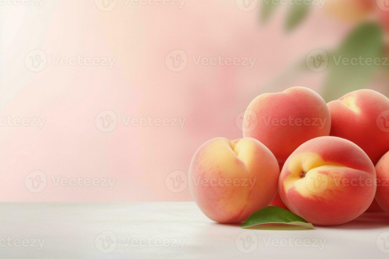 naturlig persika organisk bakgrund. generera ai foto