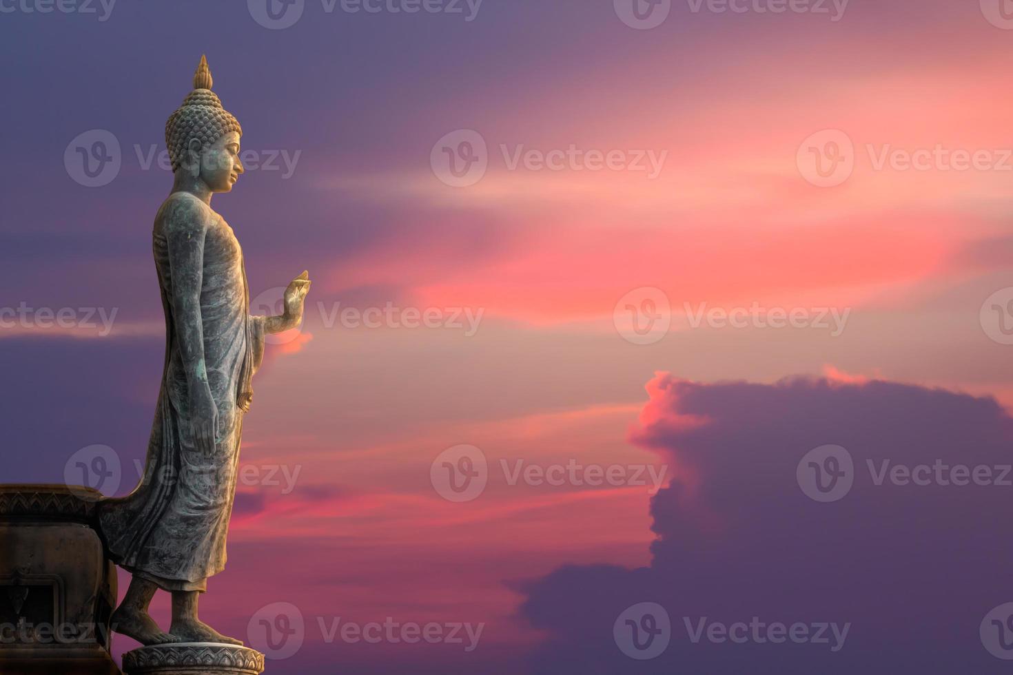 Buddha staty av Thailand foto