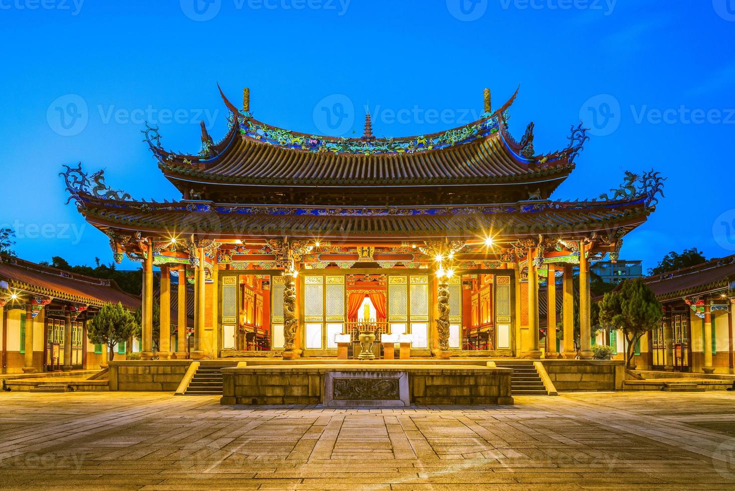 taipei confucius tempel i dalongdong, taipei, taiwan foto