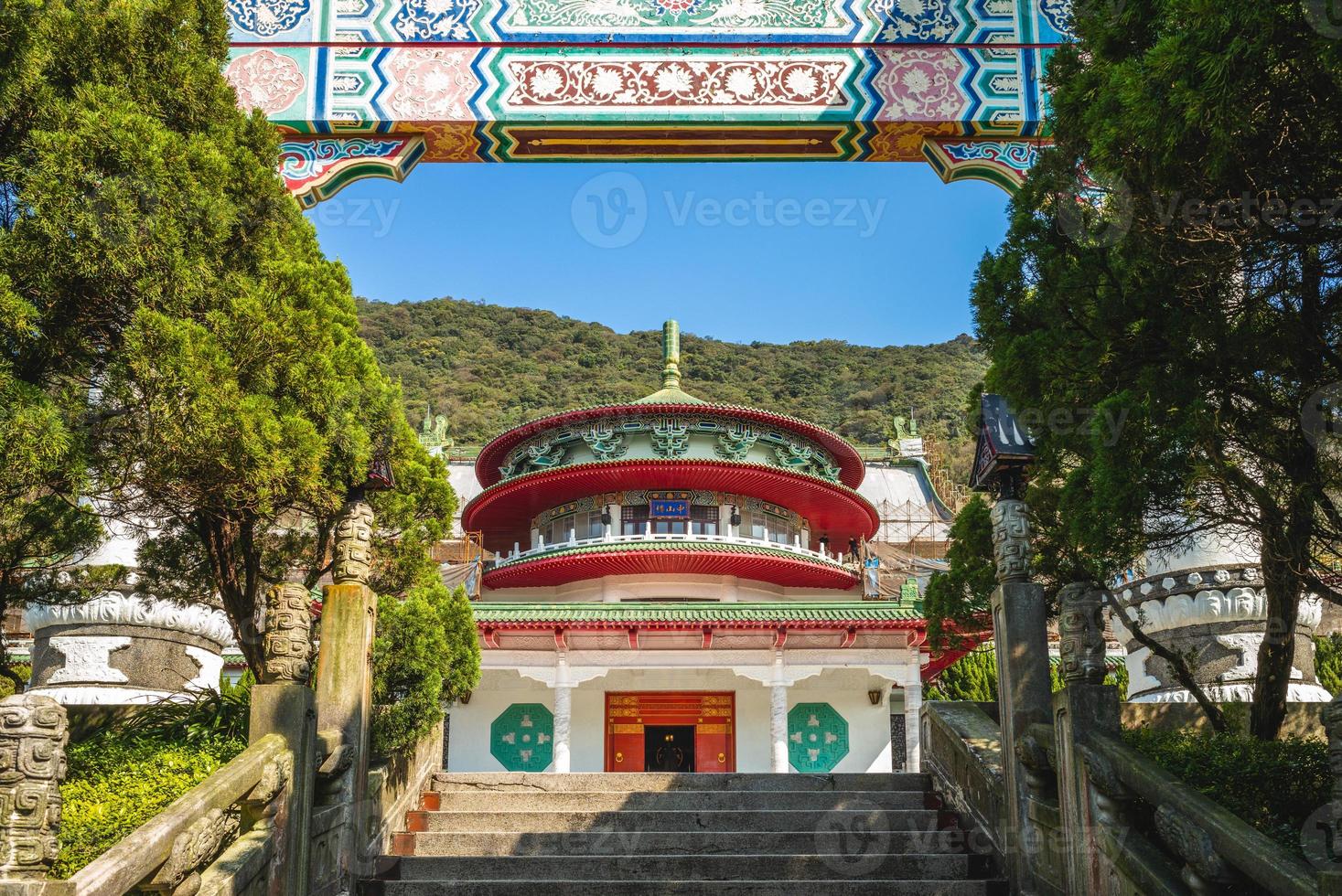 zhongshan hall ligger vid Yangming Mountain, Taipei, Taiwan foto