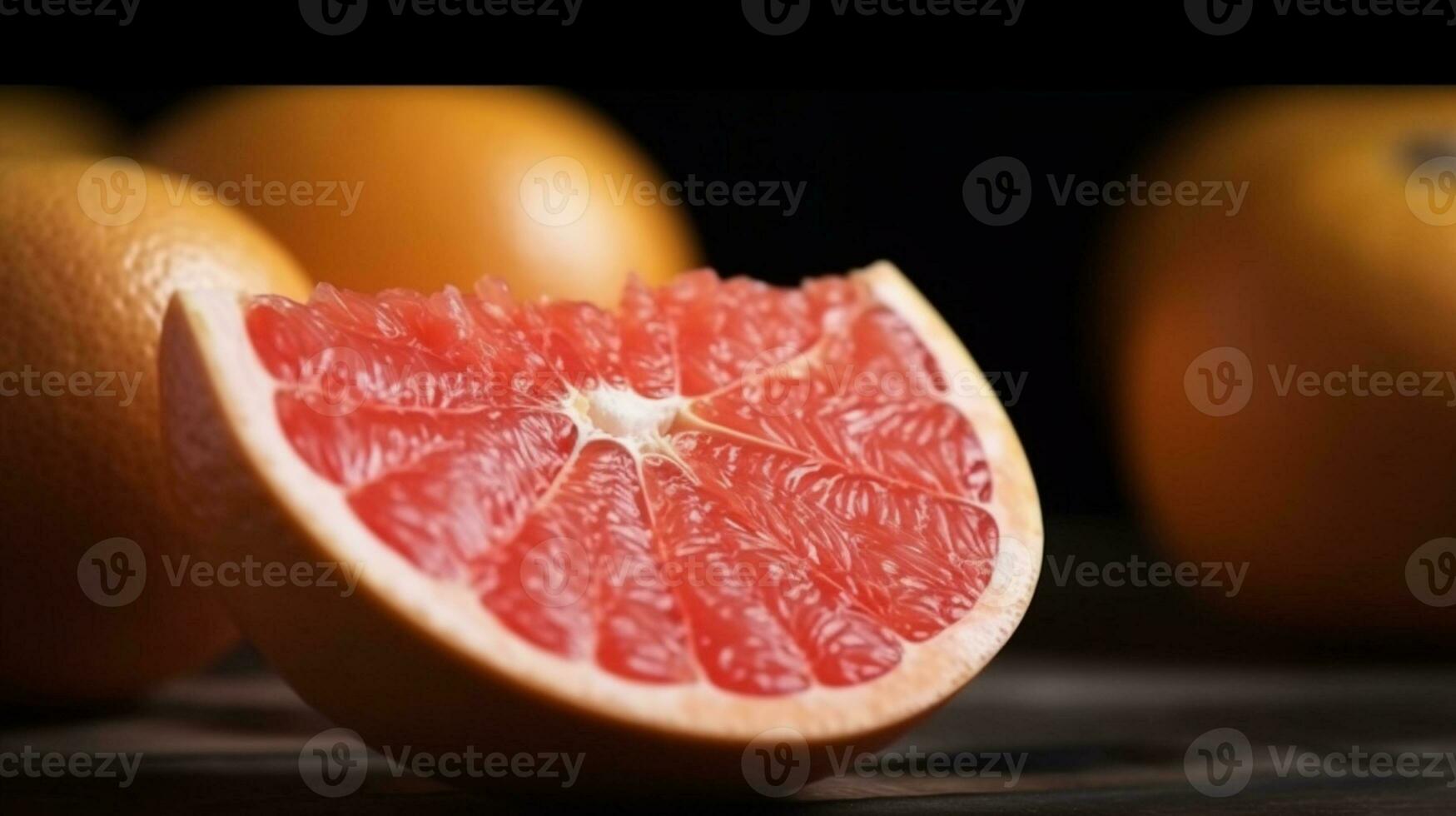 färsk grapefrukt som en bakgrund ai genererad foto