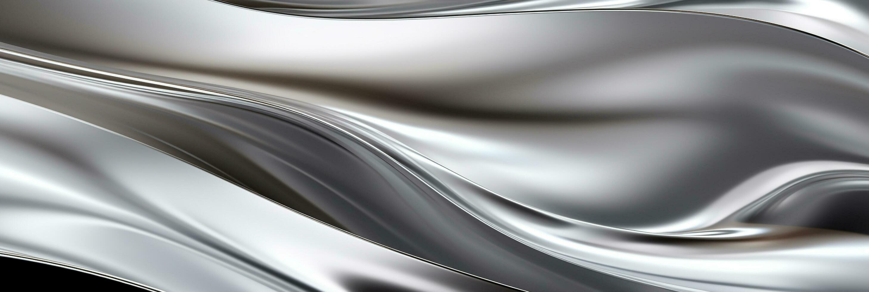 abstrakt metallisk grå bakgrund silver- glansig metallisk bakgrund rostfri stål bakgrund silver- bakgrund silver- stål bänkskivan krom yta bakgrund nickel yta ai genererad foto