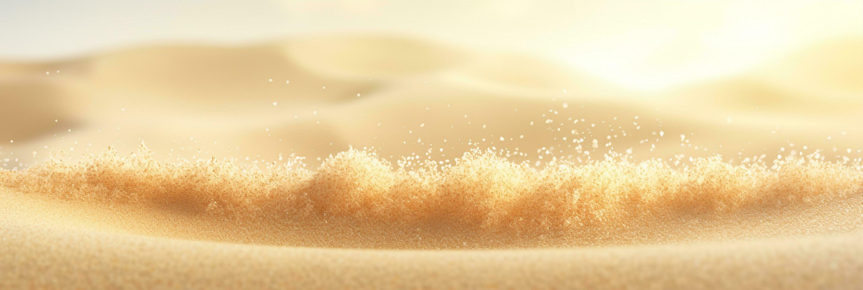 sandstrand bakgrund sand bakgrund spannmål av sand bakgrund de öken- bakgrund ai genererad foto