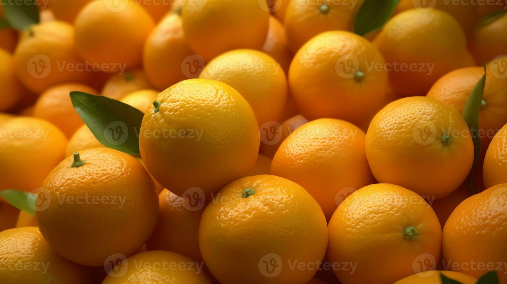en knippa av orange frukt ai generativ foto
